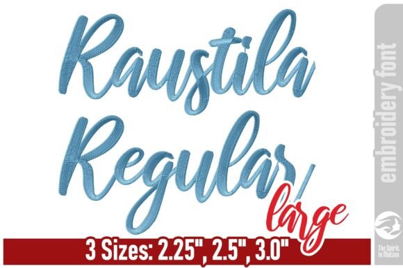 Download Raustila Embroidery Font - Large - Embroidery font Collection