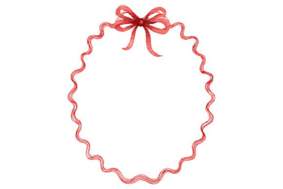 Download Curvy Ribbon Bow Frame PNG - Bow frame Collection