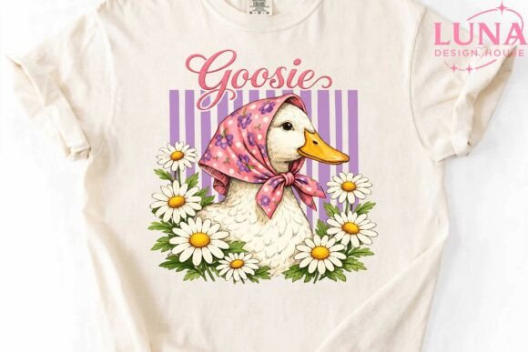 Download Goosie Floral Babushka Goose PNG Clipart - Premium Resources
