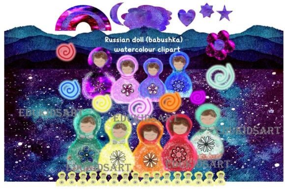 Download Babushka Russion Dolls Watercolour Art - Babushka Collection