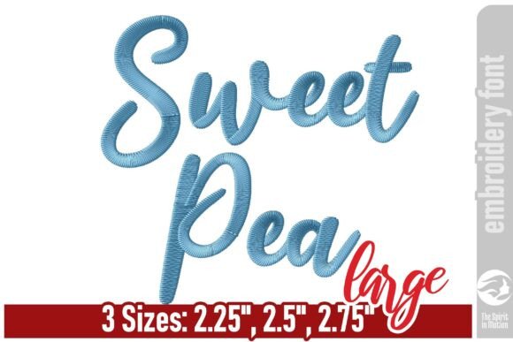 Download Sweet Pea Script Embroidery Font - Large - Premium Resources