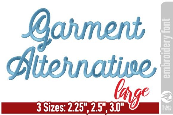 Download Garment Alternative Embroidery Font - L - Premium Bundle