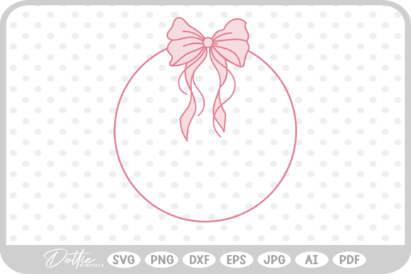 Download Ribbon Bow Frame SVG PNG DXF - Bow frame Collection