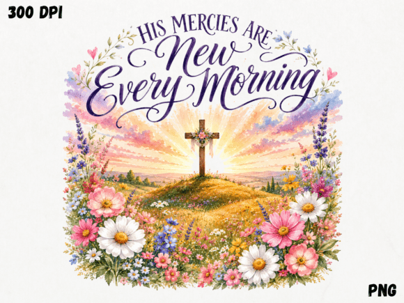 Download His Mercies Are New Every Morning PNG, C - Morning Collection