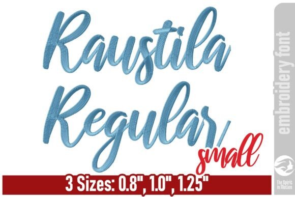 Download Raustila Embroidery Font - Small - Embroidery font Collection