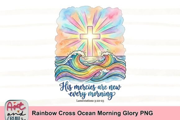 Download Rainbow Cross Ocean Morning Glory PNG - Morning Collection
